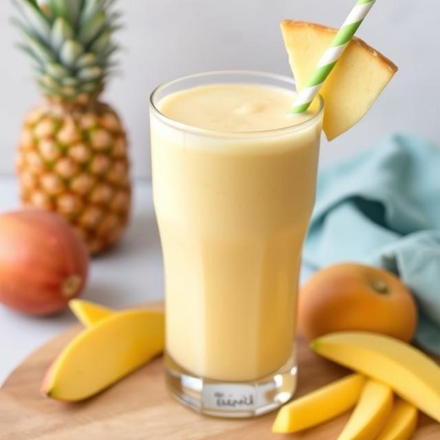 Mango-Pineapple Protein Boost Smoothie