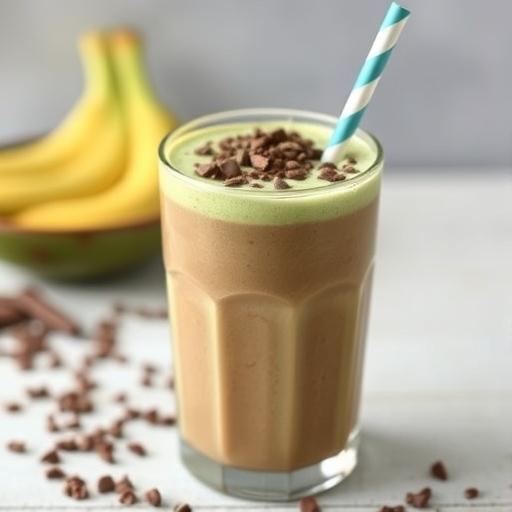 Choco-Matcha Protein Shake