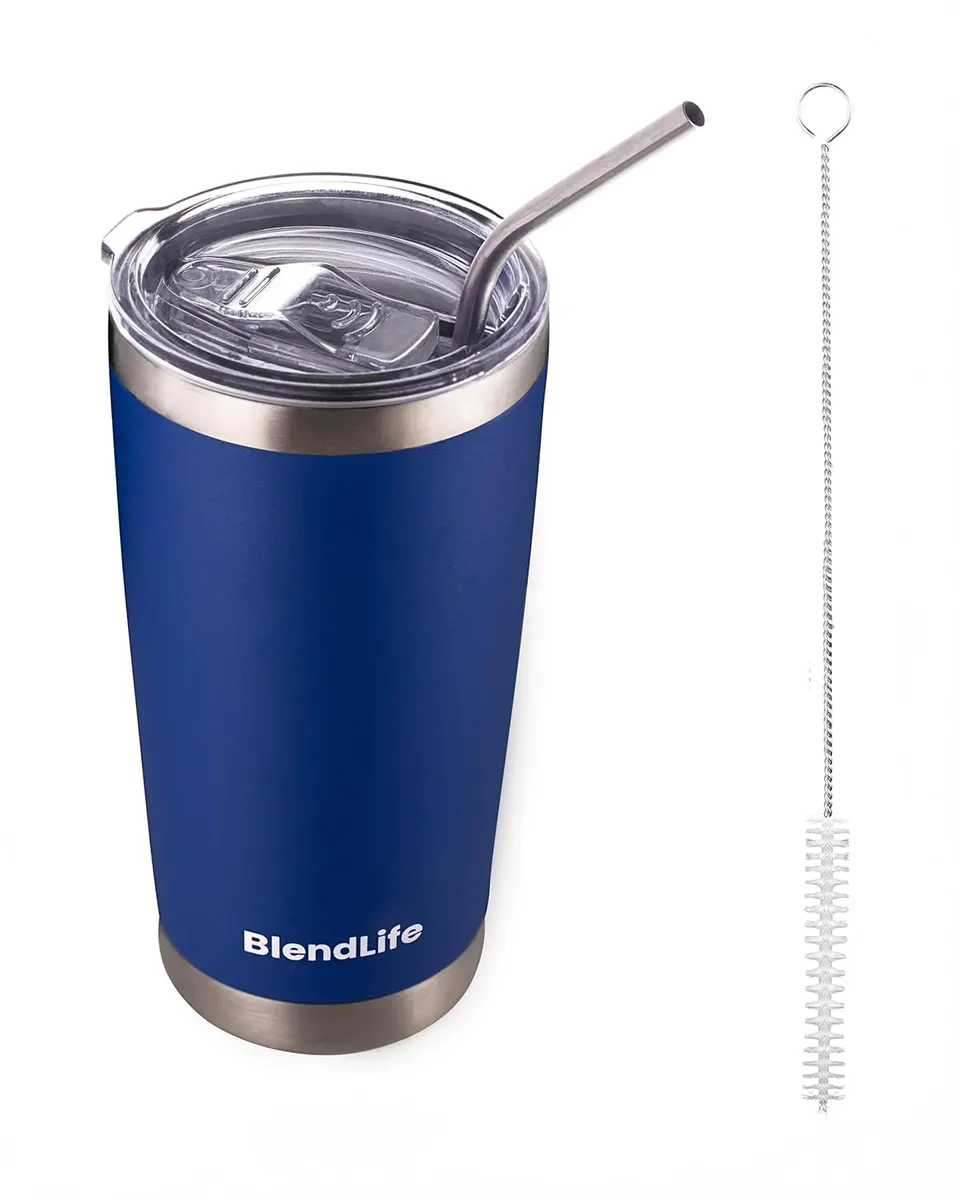 BlendLife Premium Insulated Tumbler (600ml) with Straw · thumbnail 10