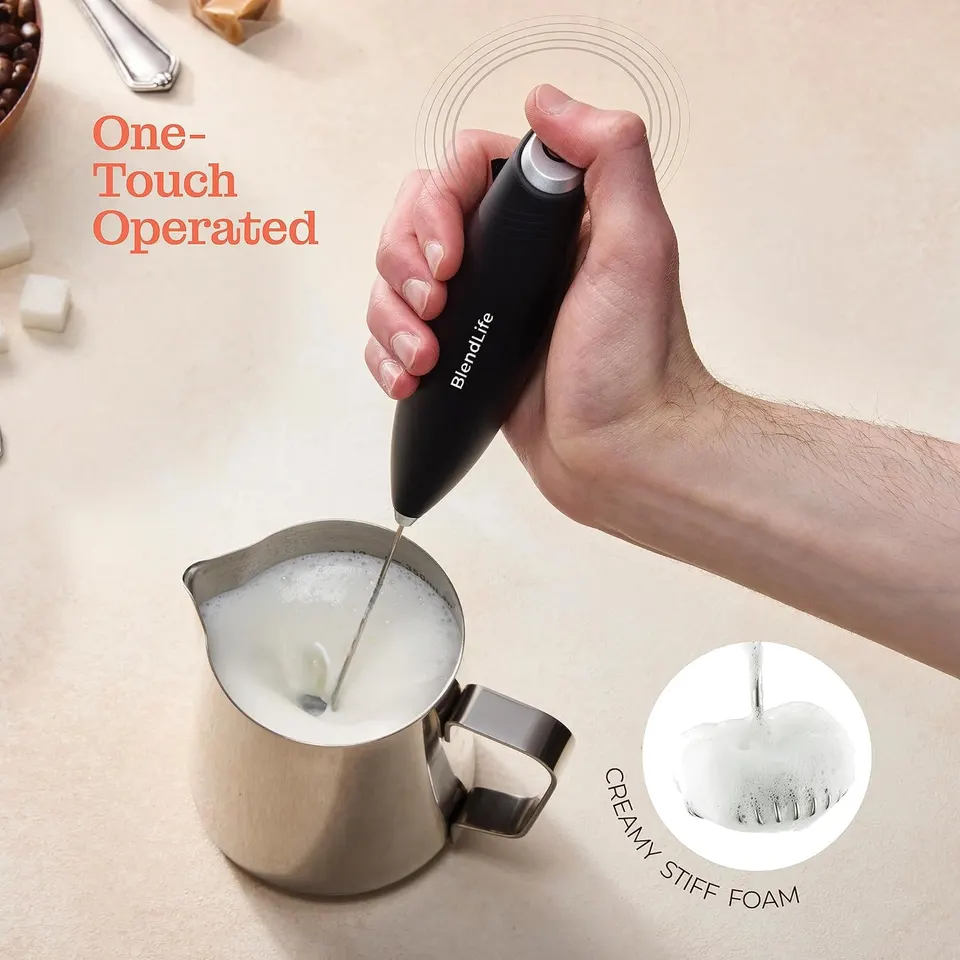BlendLife Handheld Milk Frother - Black · thumbnail 5