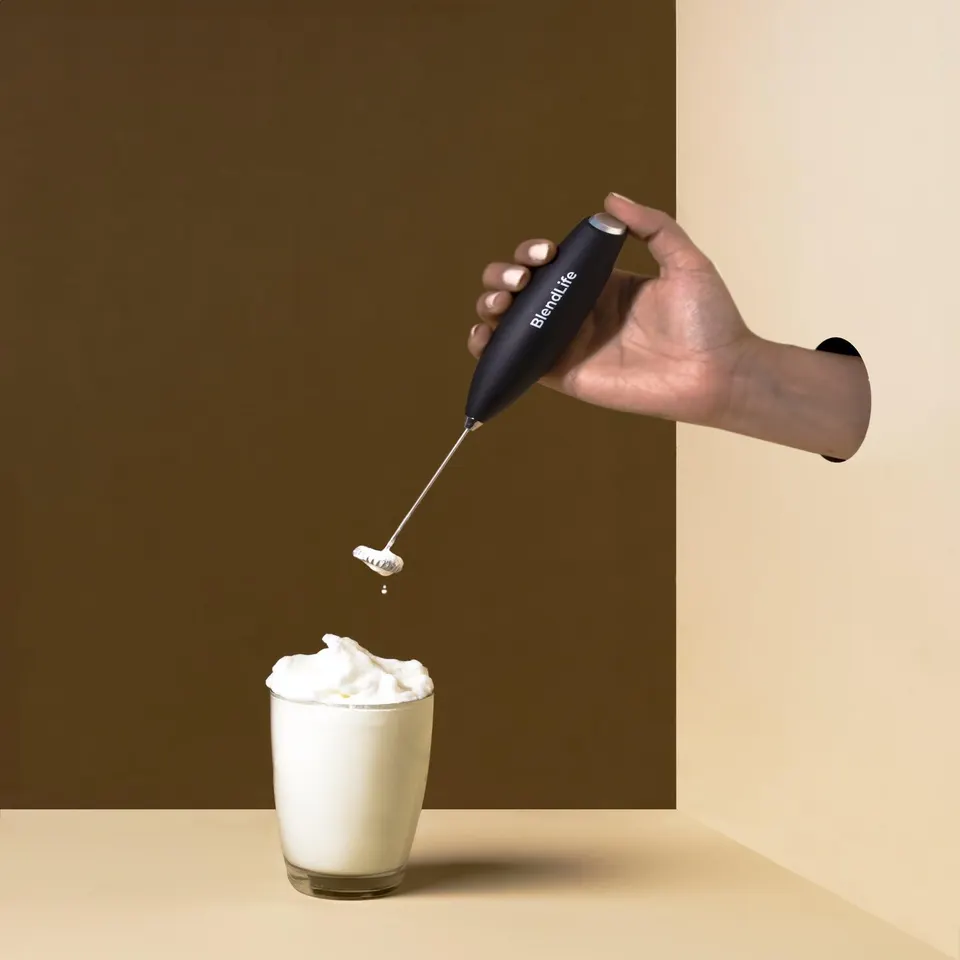 BlendLife Handheld Milk Frother - Black · thumbnail 3