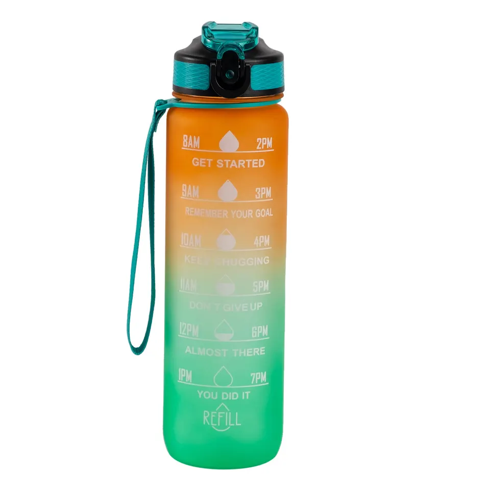 Motivational Time Marker Water Bottle (1000ML) Leakproof, BPA - Free & Stylish Design · thumbnail 10