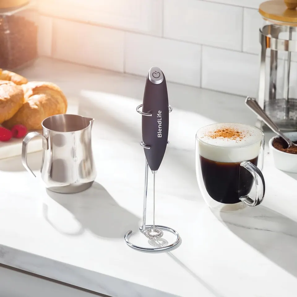 BlendLife Handheld Milk Frother - Black · thumbnail 4