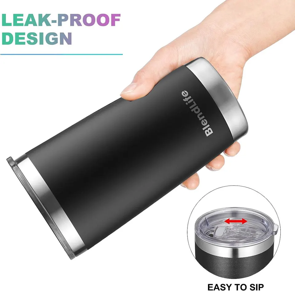 BlendLife Premium Insulated Tumbler (600ml) with Straw · image 1