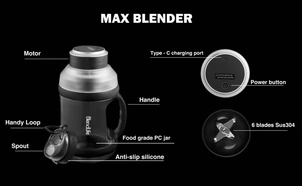 BlendLife Max Personal Blender (2000ML) — feature image 1