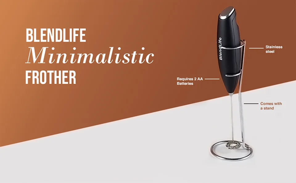 BlendLife Handheld Milk Frother - Black — feature image 3