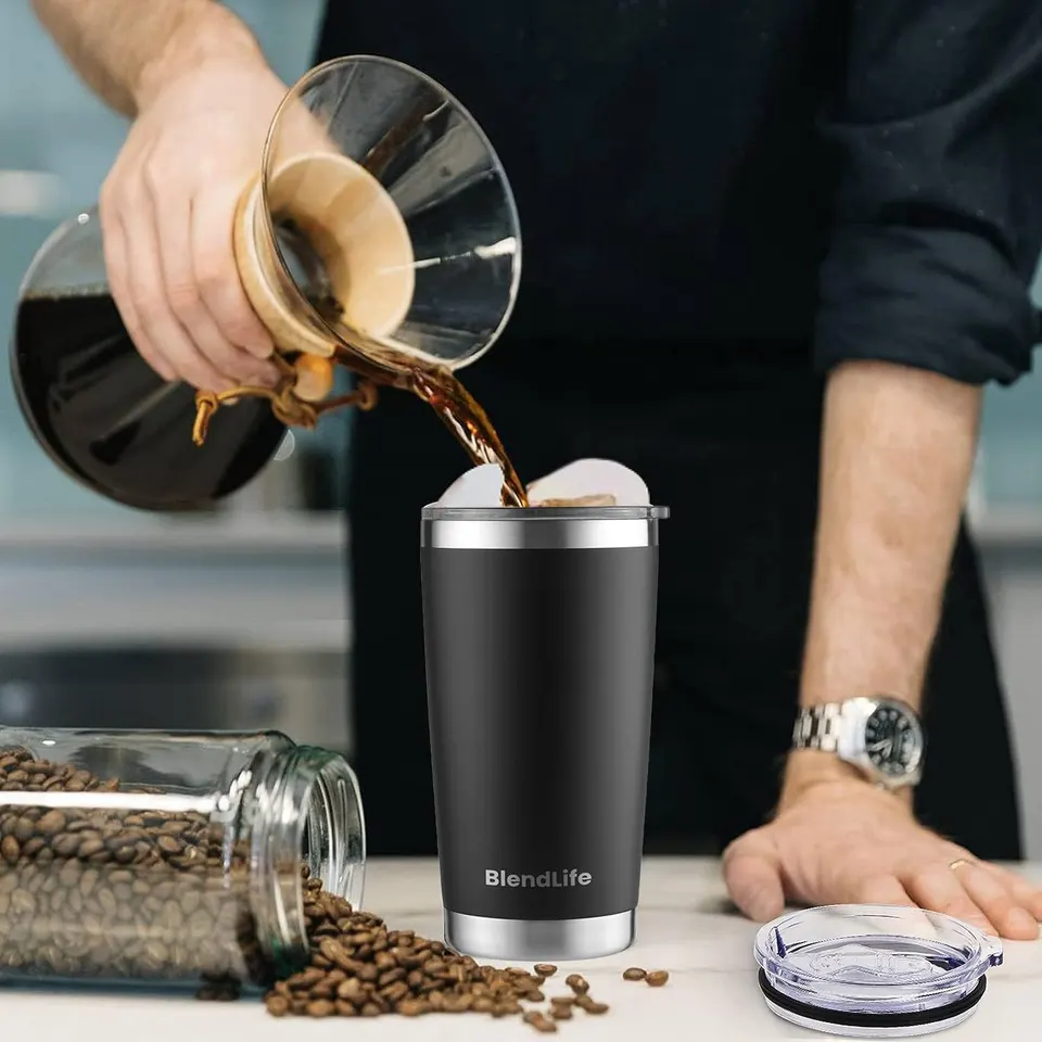 BlendLife Premium Insulated Tumbler (600ml) with Straw · thumbnail 6