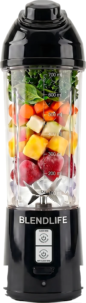 BlendLife BLAZE portable blender in Black
